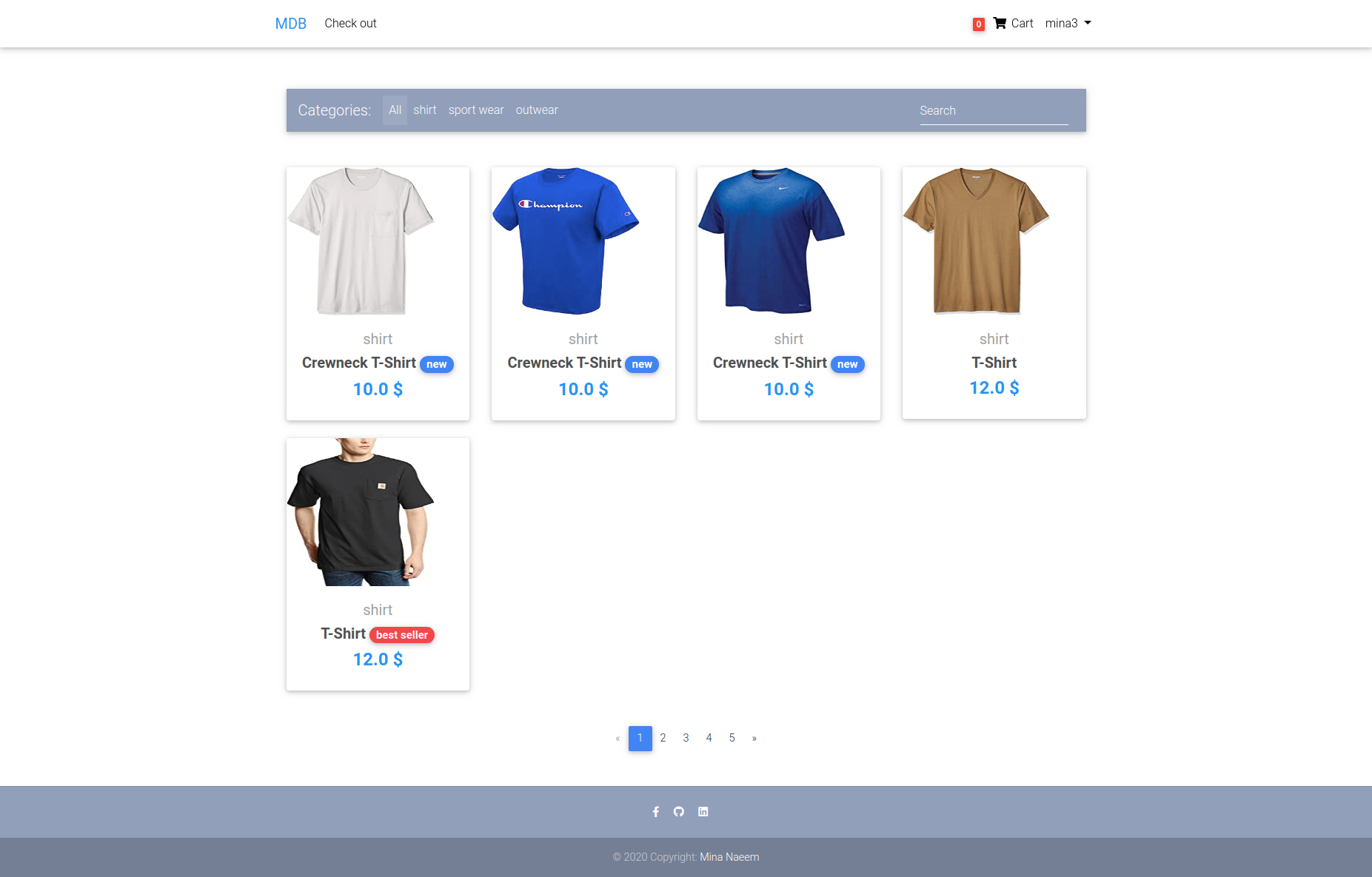 E-commerce website with django